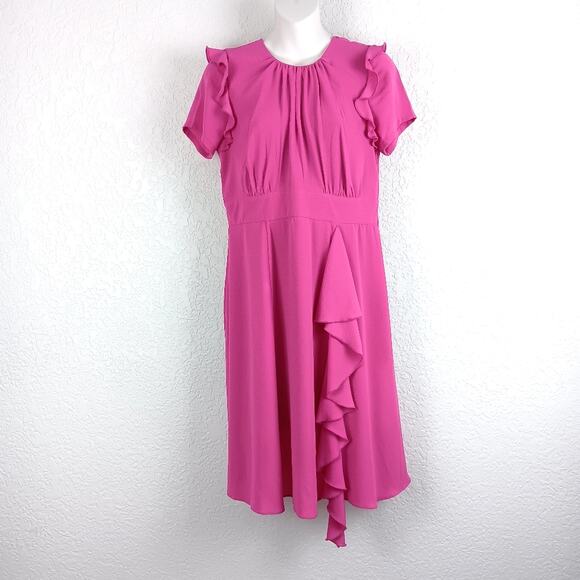 eShakti Wayward Fancies Ruffle Cascade Dress Size M - Picture 1 of 6